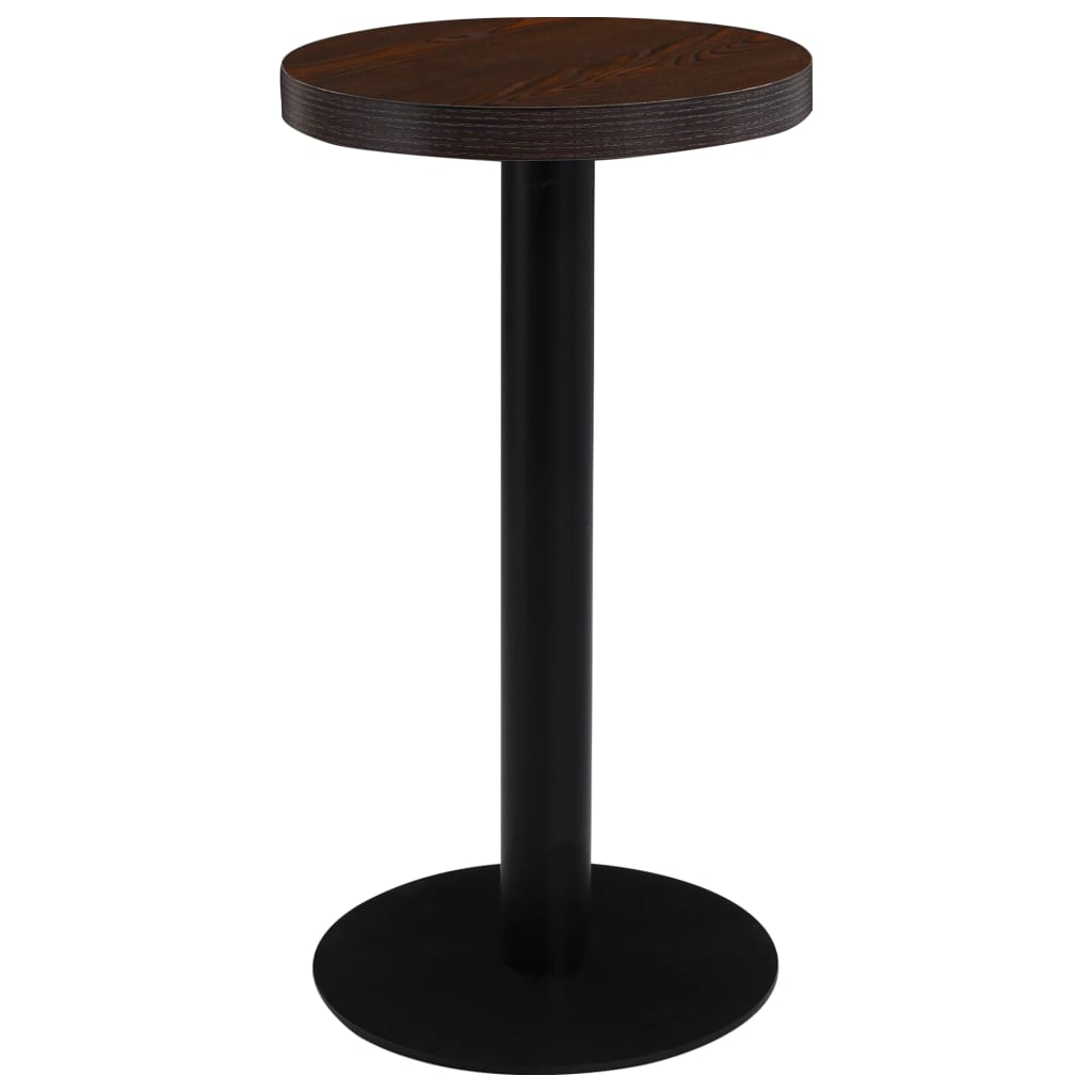 Vetonek Mesa de bistró MDF marrón oscuro 40 cm 