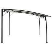 Toldo parasol de jardín color crema 3x3x2,55 m v0994 - Vetonek