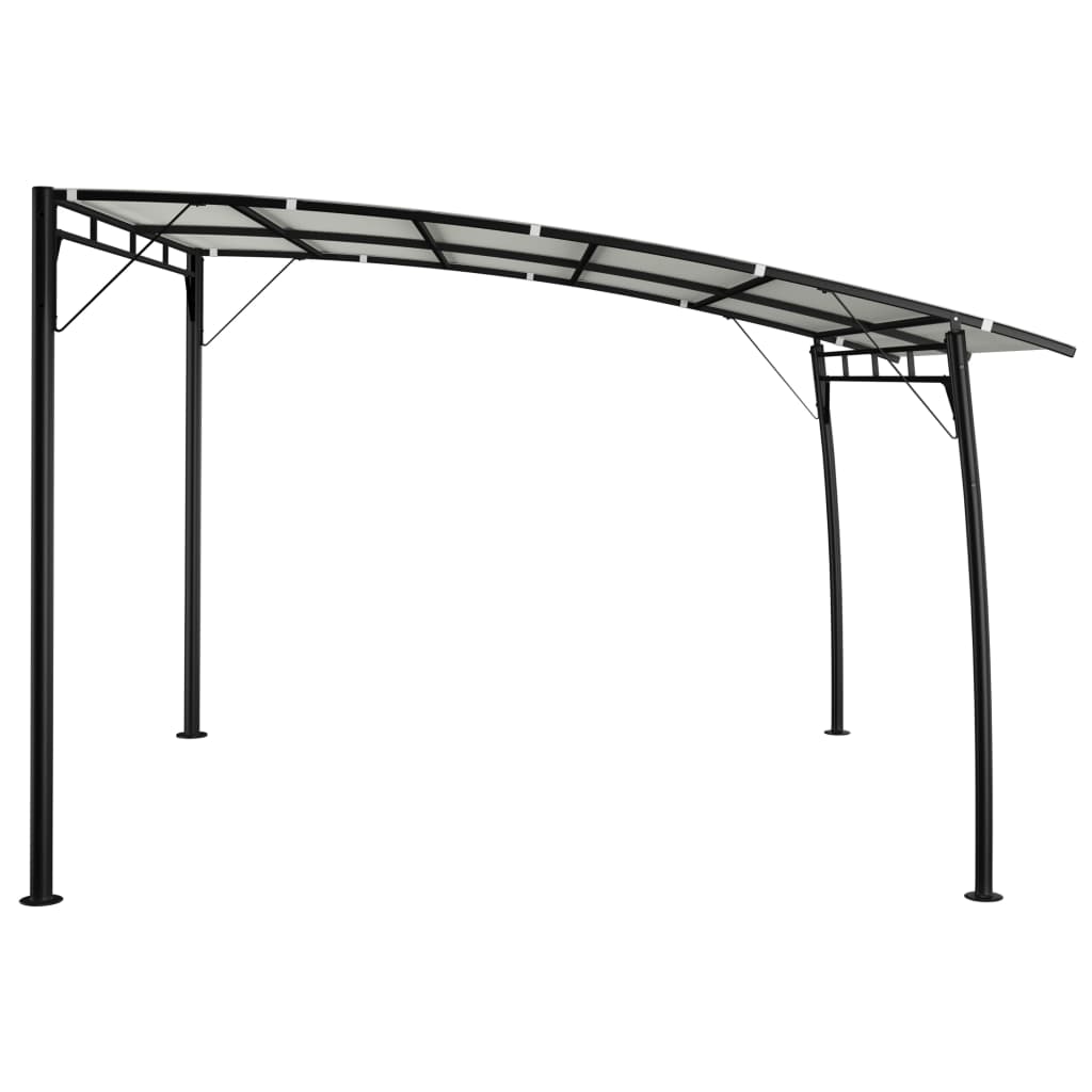 Toldo parasol de jardín color crema 3x3x2,55 m v0994 - Vetonek