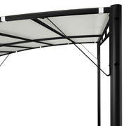 Toldo parasol de jardín color crema 3x3x2,55 m v0994 - Vetonek