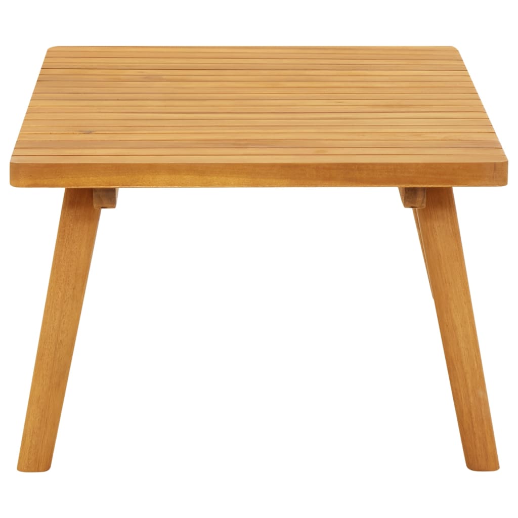 Mesa de centro de jardín madera maciza de acacia 90x55x35 cm