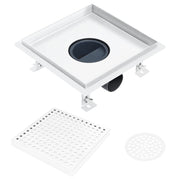 Desagüe de ducha de acero inoxidable 23x23 cm v3055 - Vetonek