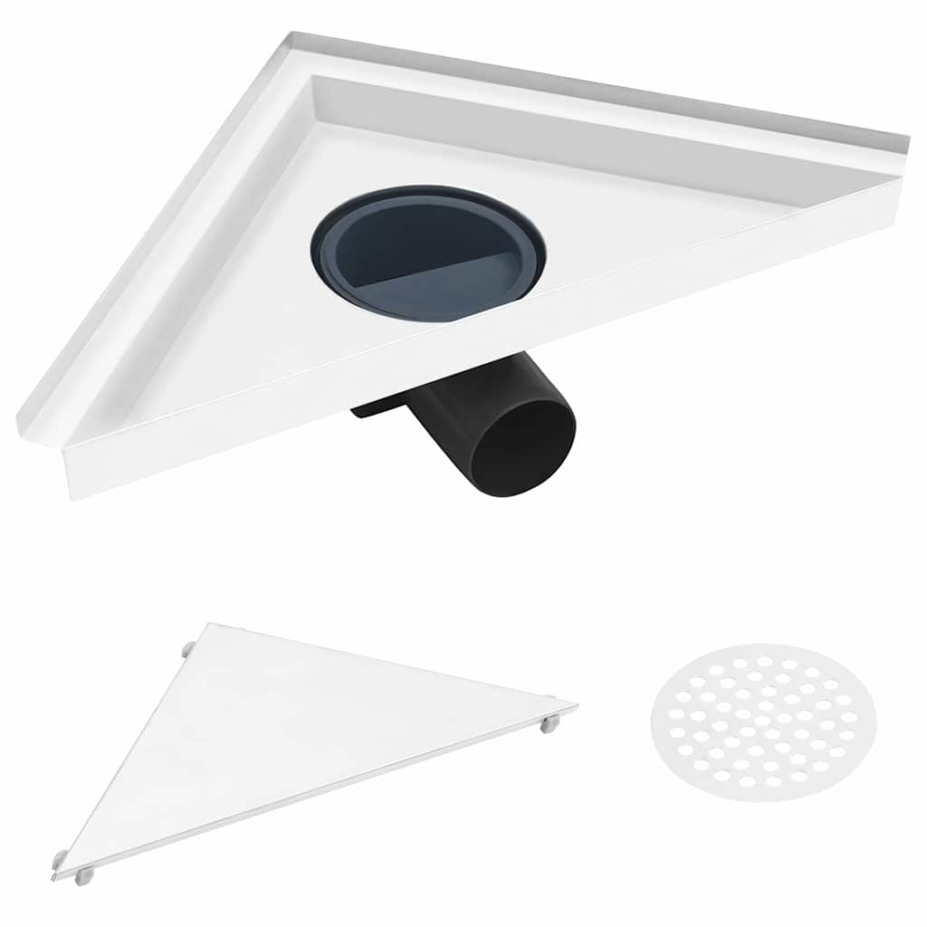 Vetonek Desagüe de ducha con cubierta 2 en 1 acero inoxidable 25x25 cm