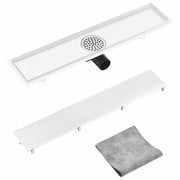 Desagüe de ducha con cubierta 2 en 1 acero inoxidable 63x14 cm - Vetonek