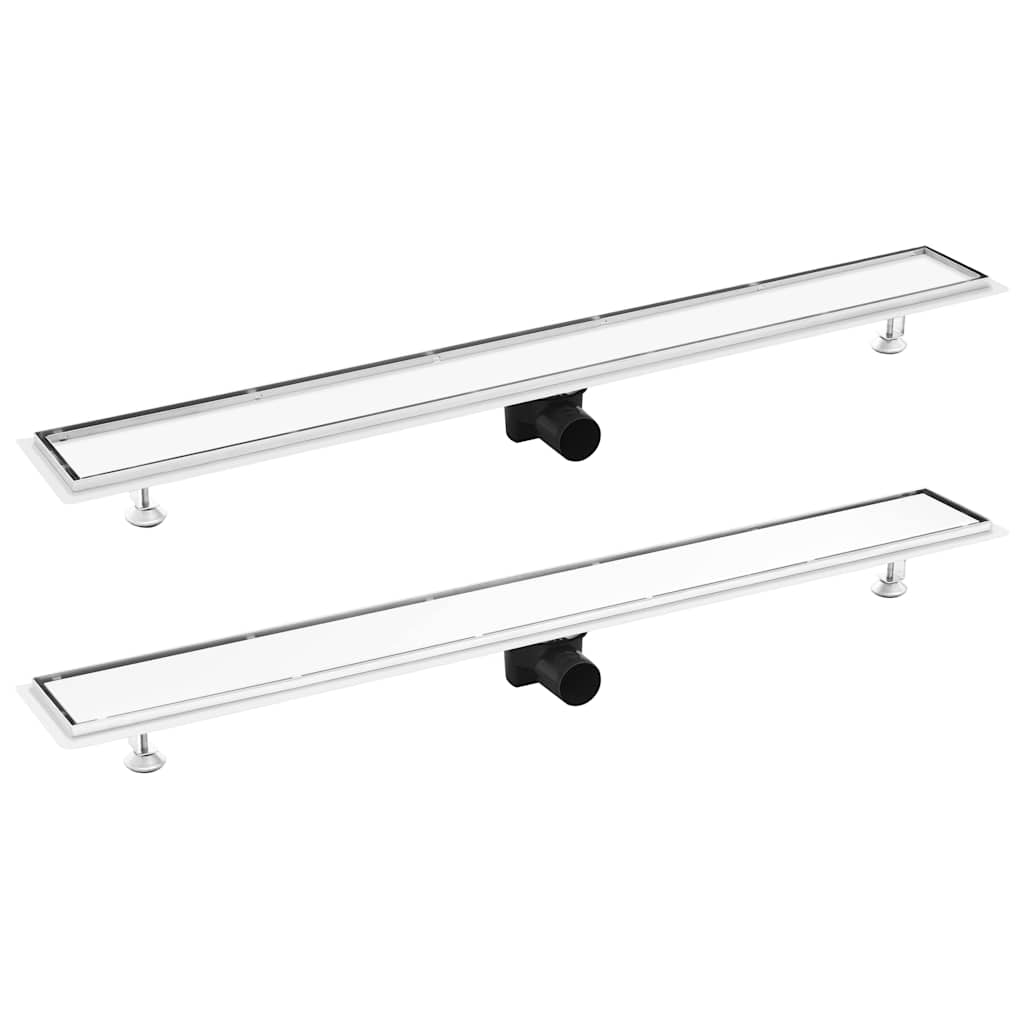 Vetonek Desagüe de ducha con cubierta 2 en 1 acero inoxidable 103x14 cm