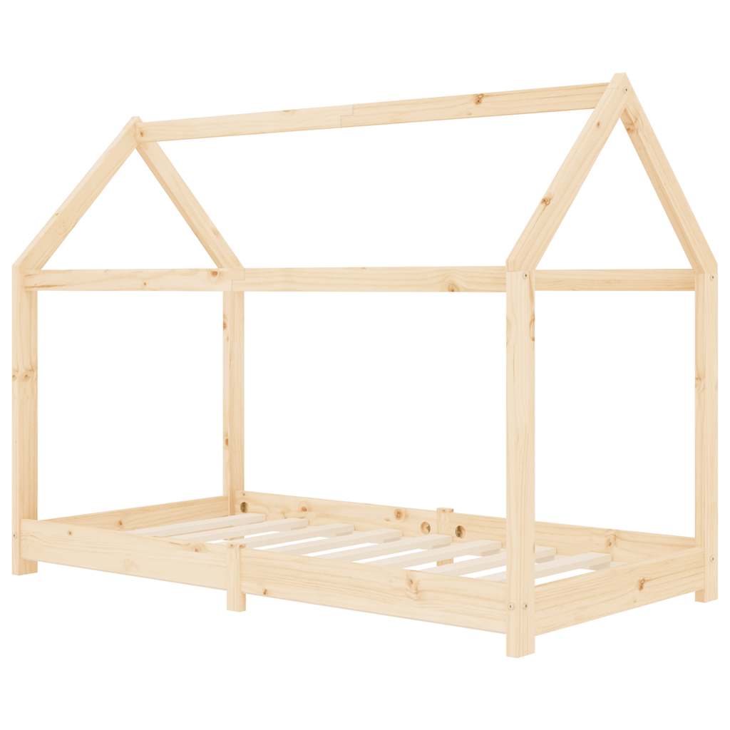 Estructura de cama infantil de madera maciza de pino 80x160 cm vidaXL