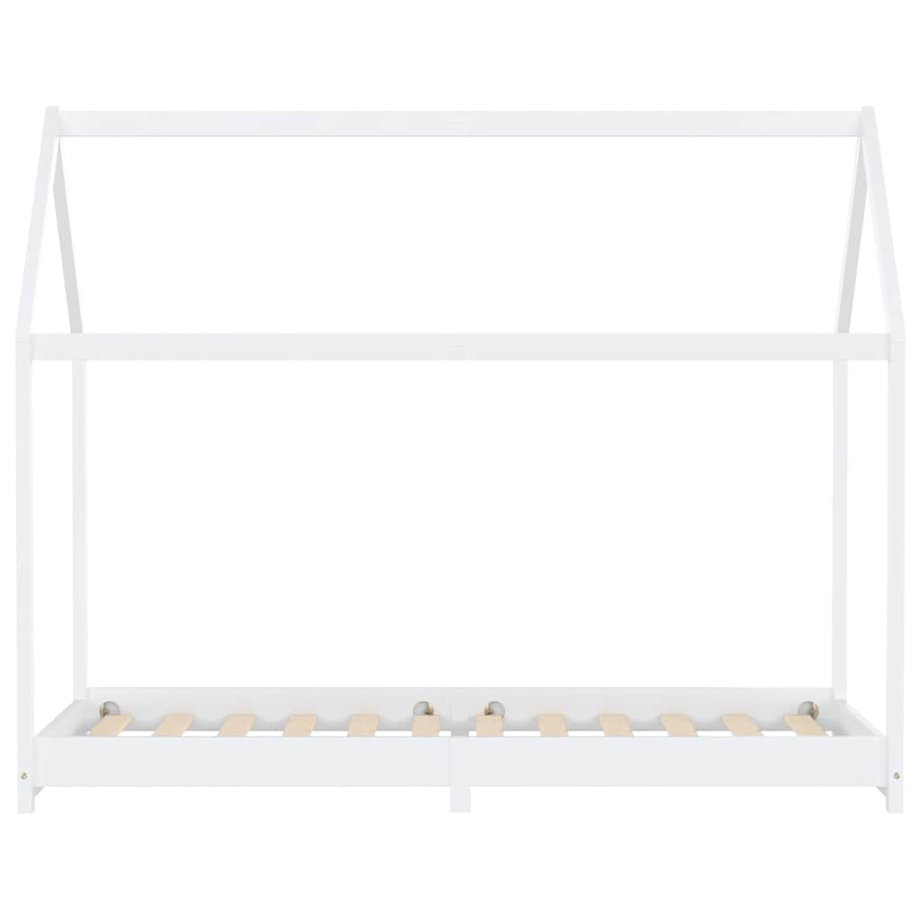 Estructura de cama infantil madera maciza pino blanco 90x200 cm vidaXL