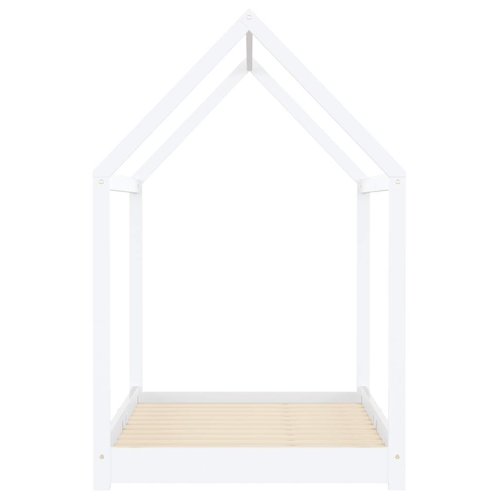 Estructura de cama infantil madera maciza pino blanco 90x200 cm vidaXL