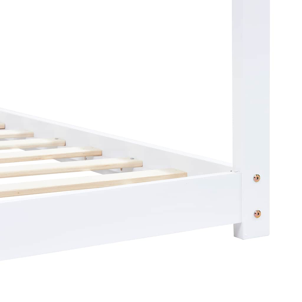 Estructura de cama infantil madera maciza pino blanco 90x200 cm vidaXL