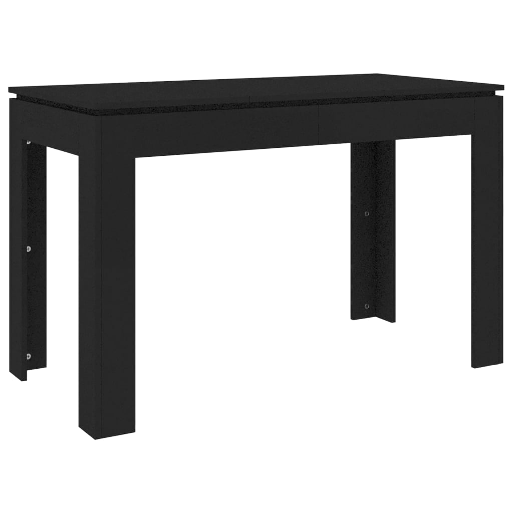 Mesa de comedor de madera negro 120x60x76 cm vidaXL