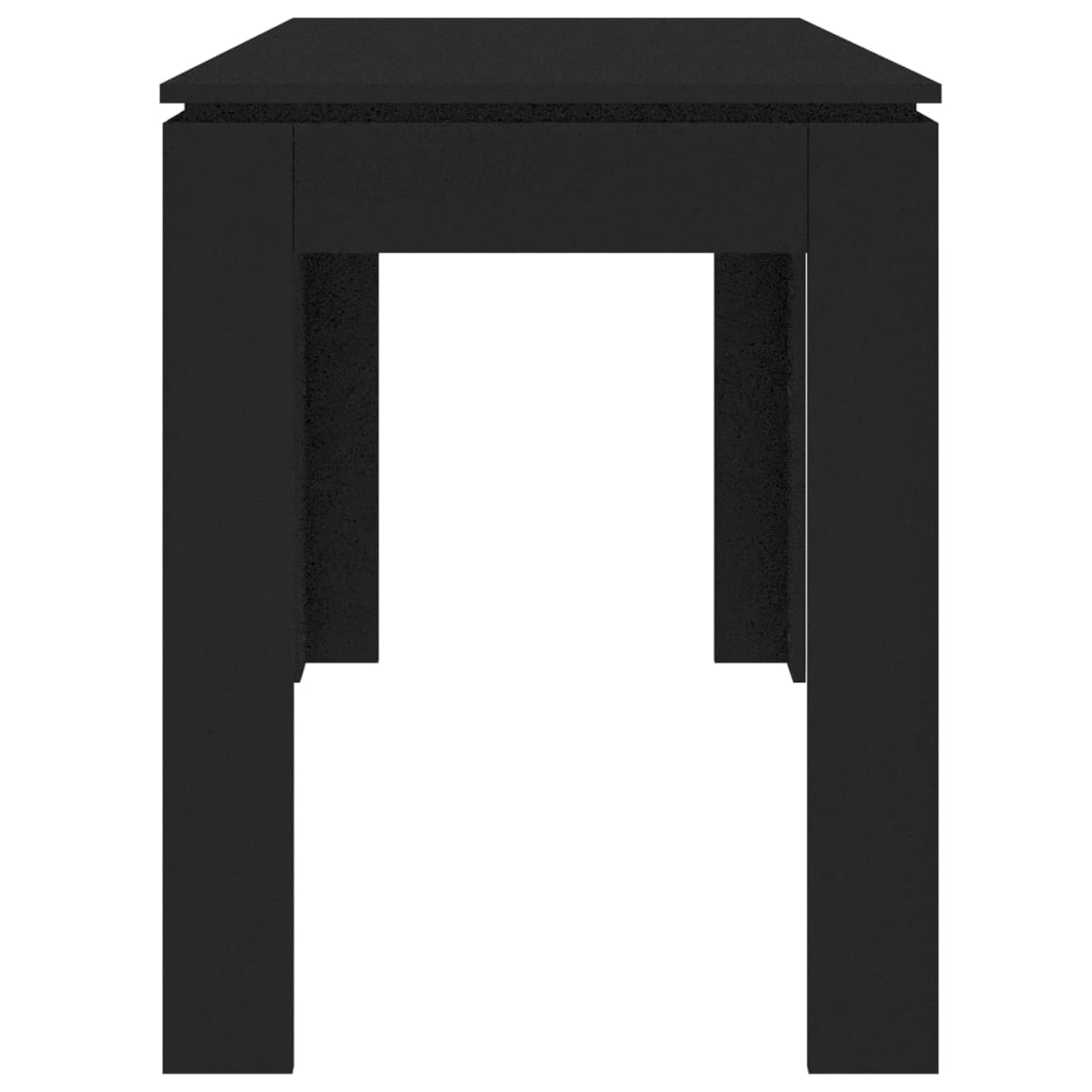 Mesa de comedor de madera negro 120x60x76 cm vidaXL