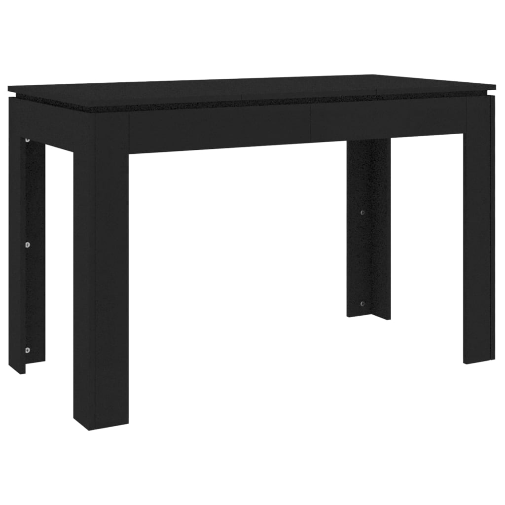 Mesa de comedor de madera negro 120x60x76 cm vidaXL