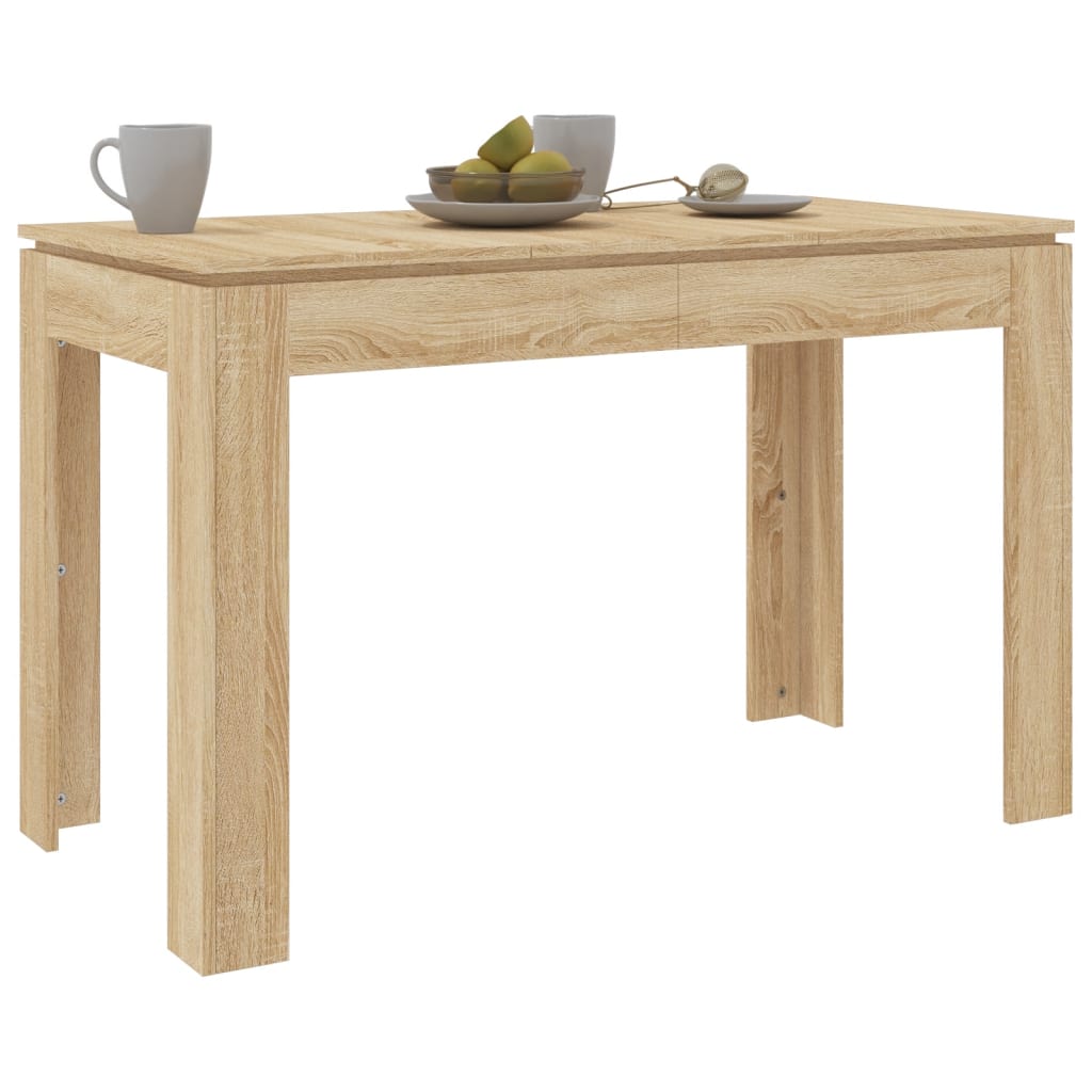 Mesa de comedor madera roble Sonoma 120x60x76cm