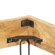 Estructura de cama sin colchón madera maciza mango 200x200 cm v2644 - Vetonek