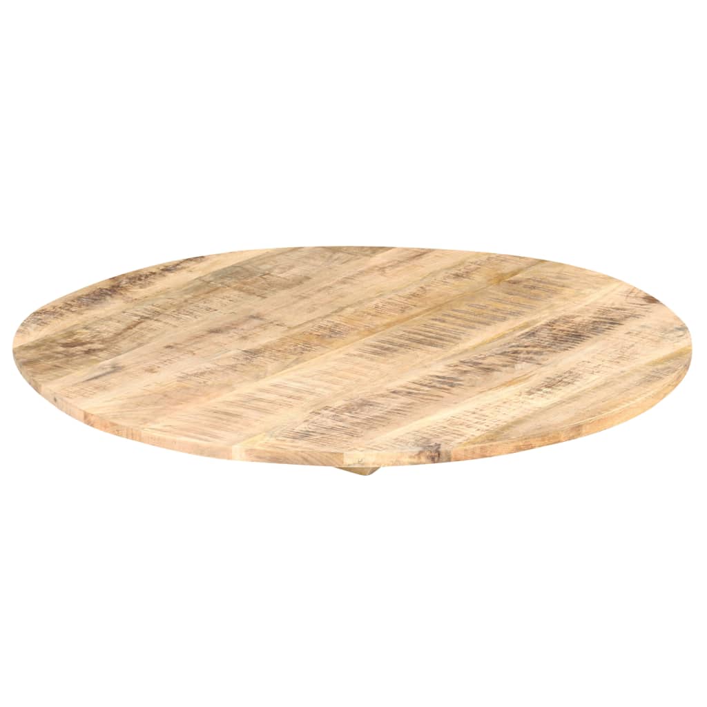 Superficie de mesa redonda madera maciza de mango 15-16 mm 50cm