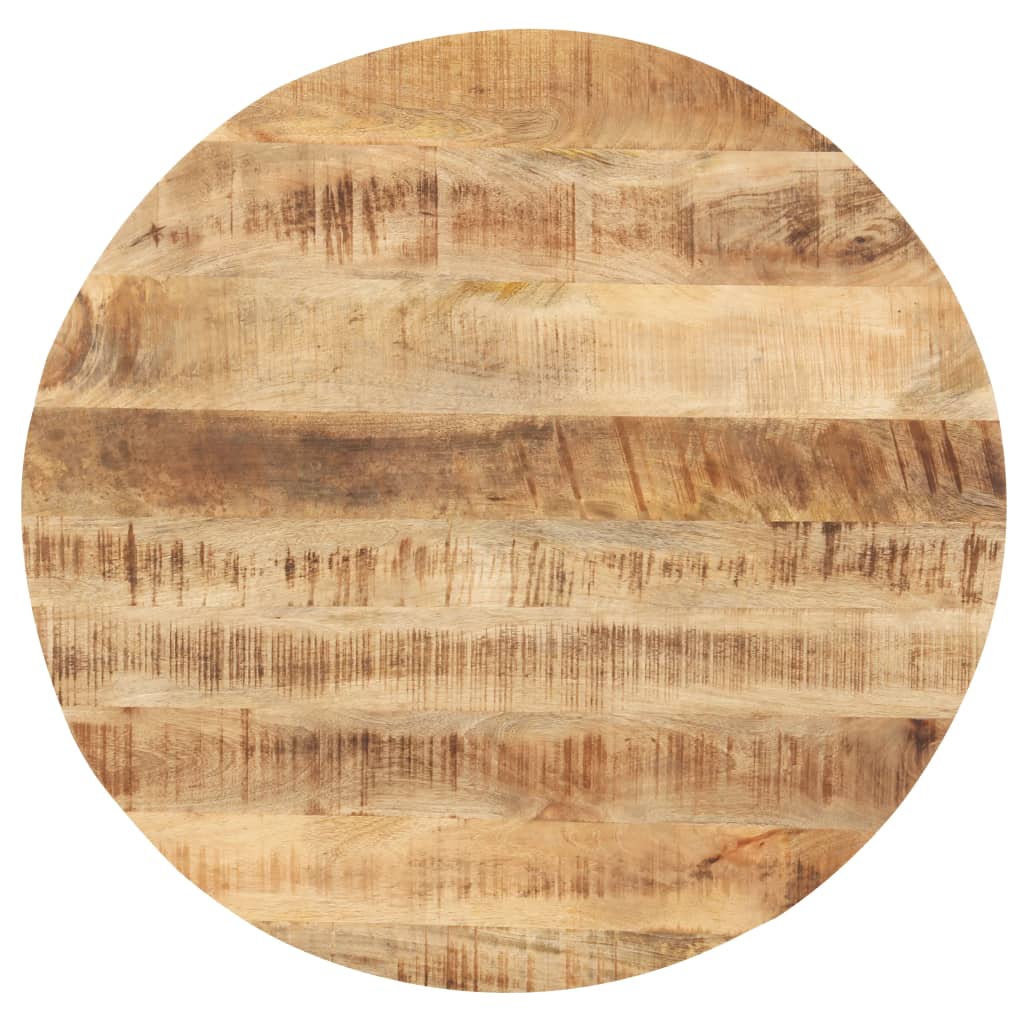 Superficie de mesa redonda madera maciza de mango 25-27 mm 80cm