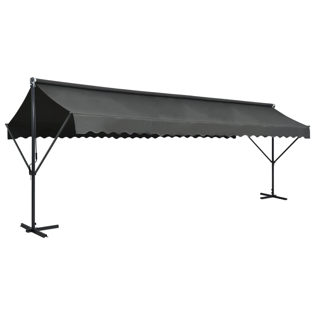 Vetonek Toldo de pie independiente gris antracita 600x300 cm