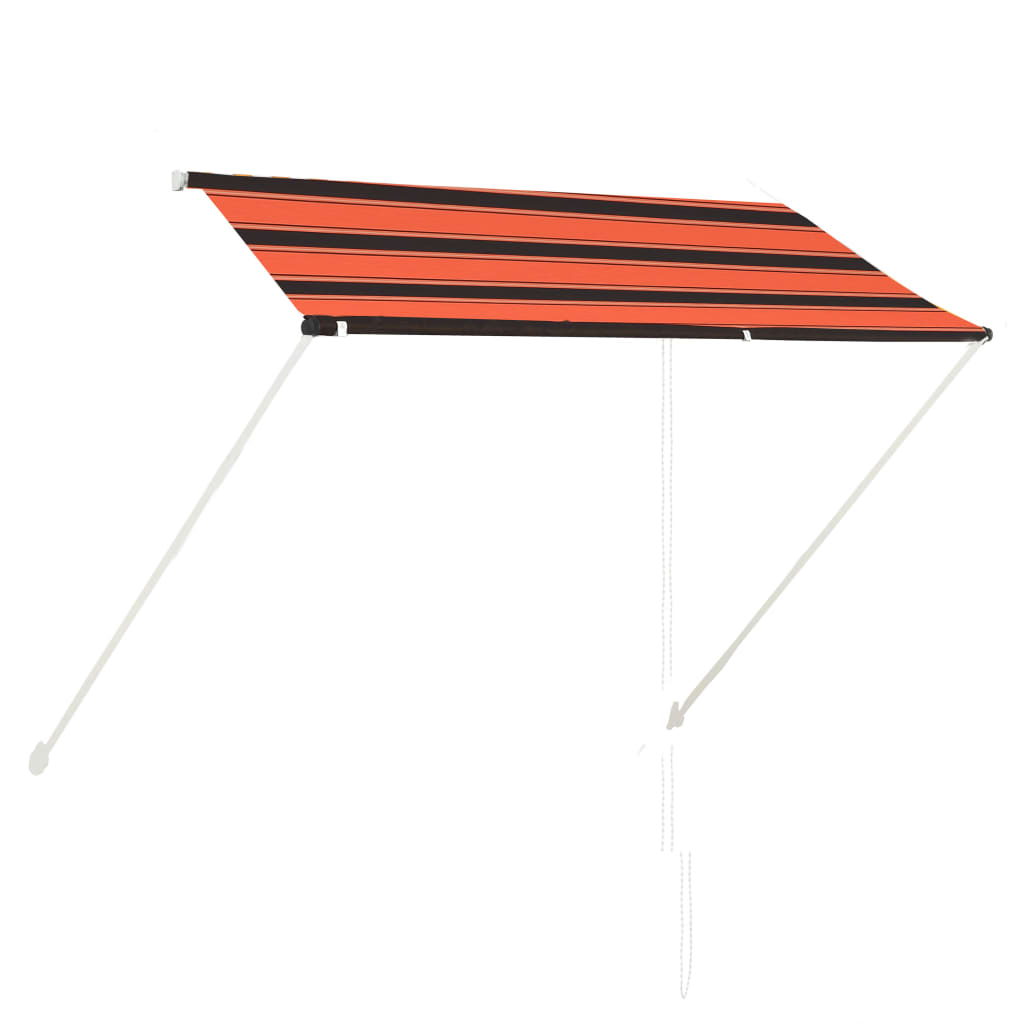 Vetonek Toldo retráctil naranja y marrón 250x150 cm