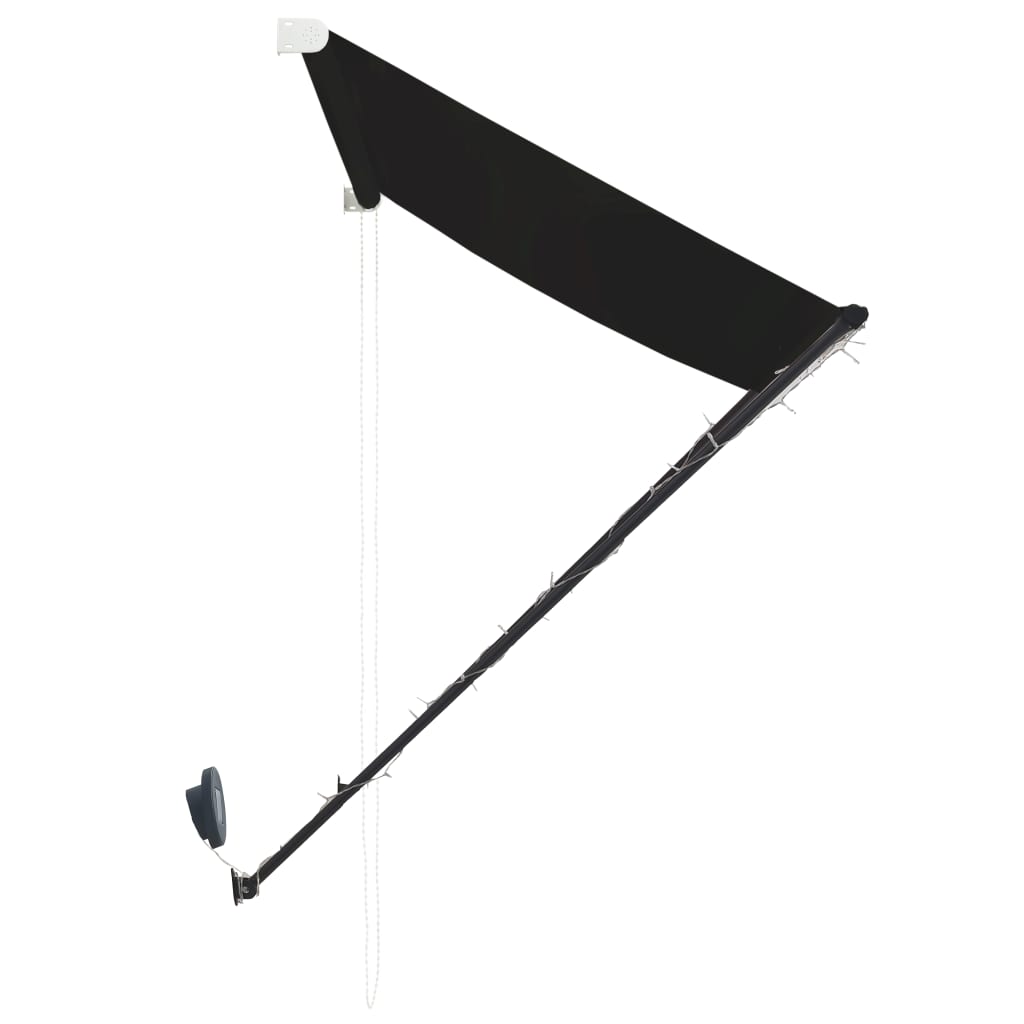 Toldo retráctil con LED gris antracita 250x150 cm vidaXL