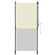Cream outdoor roller blind 100x270 cm v4990 - Vetonek
