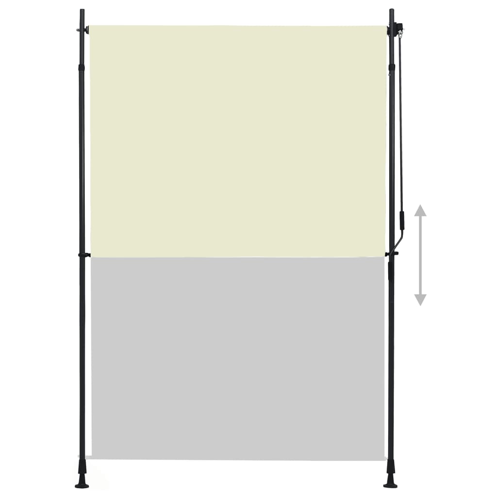 Cream outdoor roller blind 150x270 cm v5010 - Vetonek