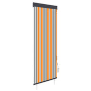 Yellow and blue outdoor roller blind 60x250 cm v5041 Vetonek