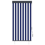 Vetonek Blue and white outdoor roller blind 80x250 cm