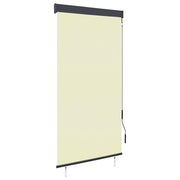 Cream outdoor roller blind 80x250 cm V5133 Vetonek