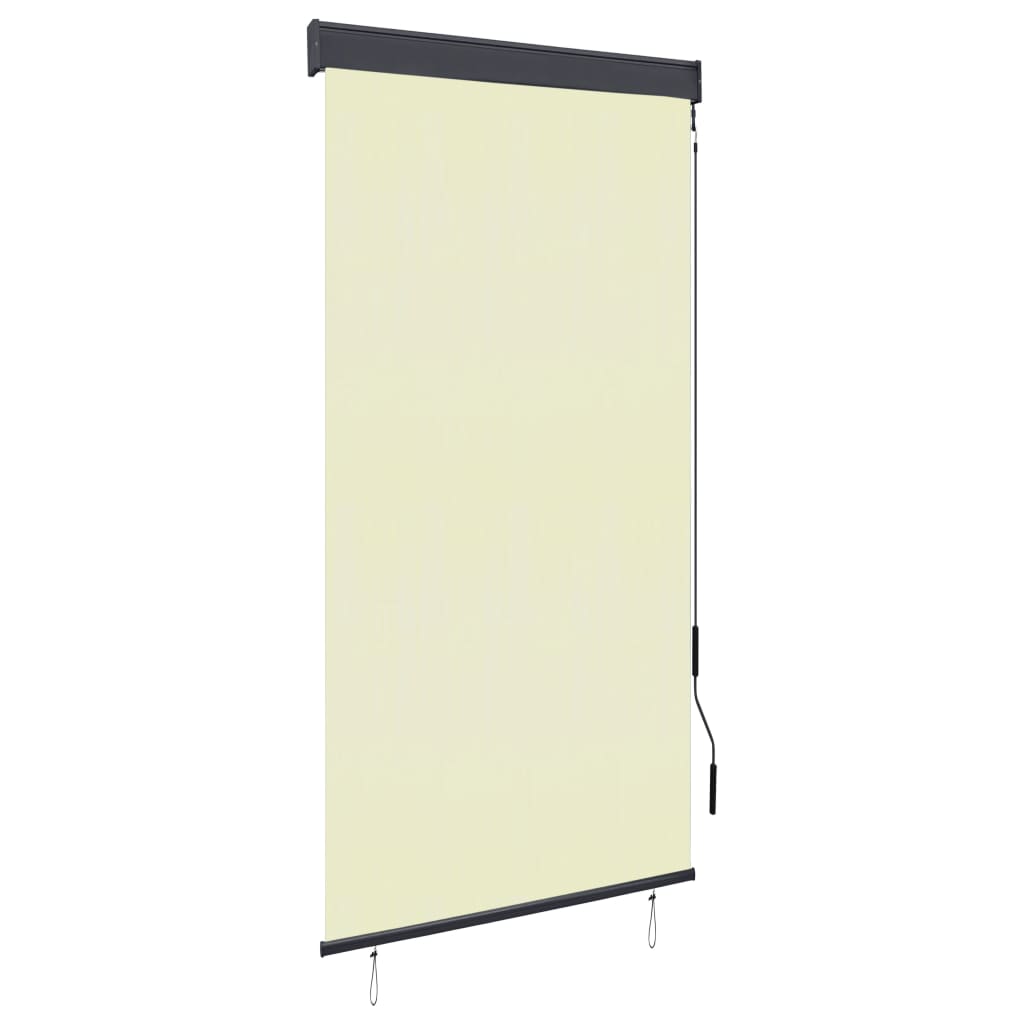 Cream outdoor roller blind 80x250 cm V5133 Vetonek
