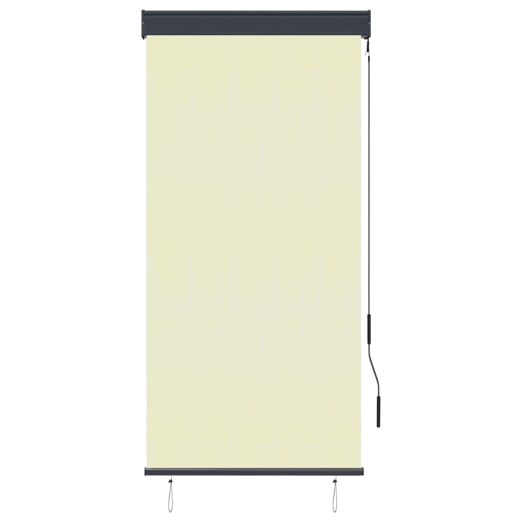 Cream outdoor roller blind 80x250 cm V5133 Vetonek