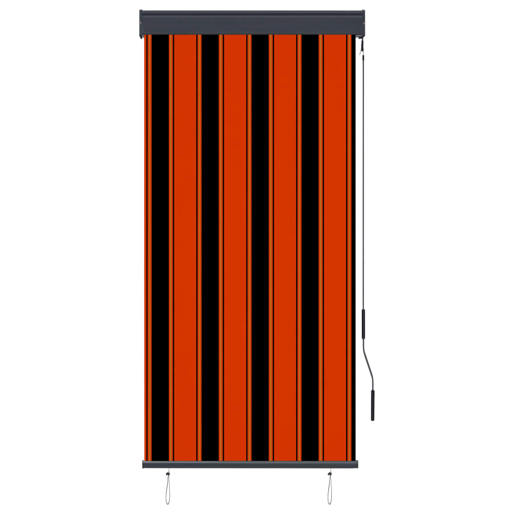 Vetonek Orange and brown outdoor roller blind 80x250 cm