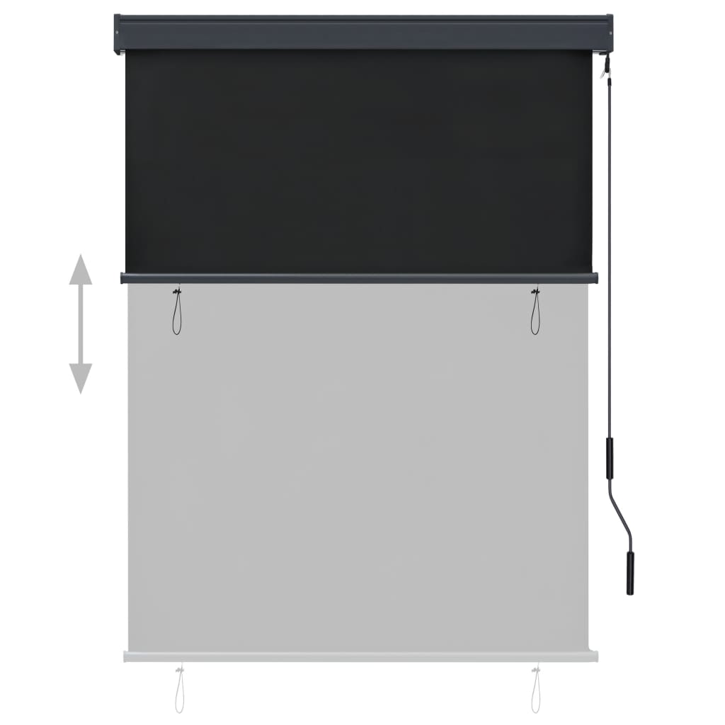 Estor enrollable de exterior gris antracita 120x250 cm V5249 Vetonek