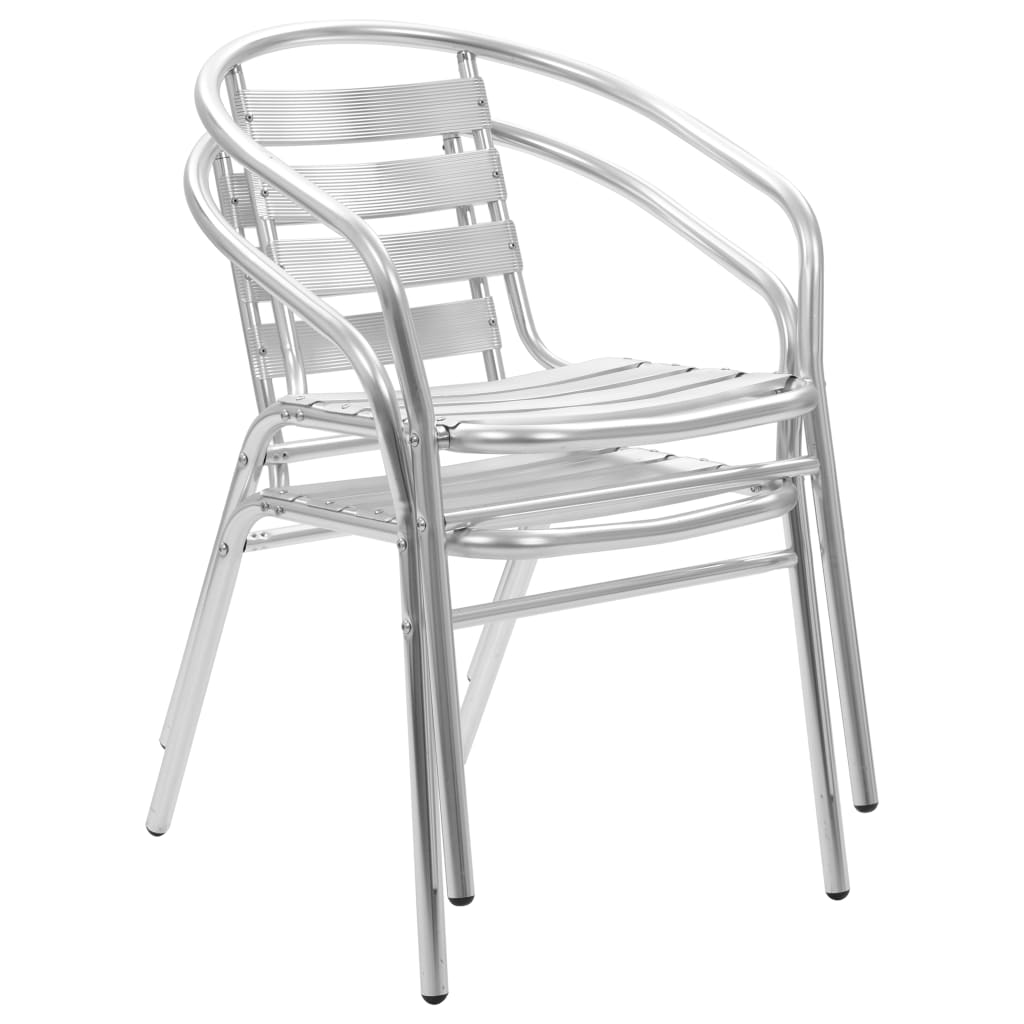 Garden stackable chairs 2 aluminum units