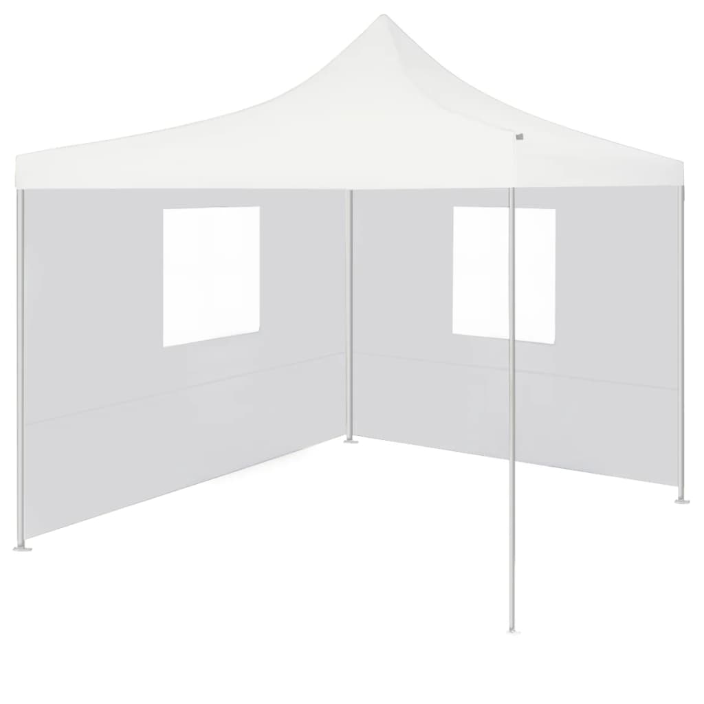 Carpa plegable profesional con 2 paredes acero blanco 3x3 m v0141 Vetonek