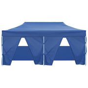 Carpa plegable profesional con 4 paredes acero azul 3x6 m V65 - Vetonek