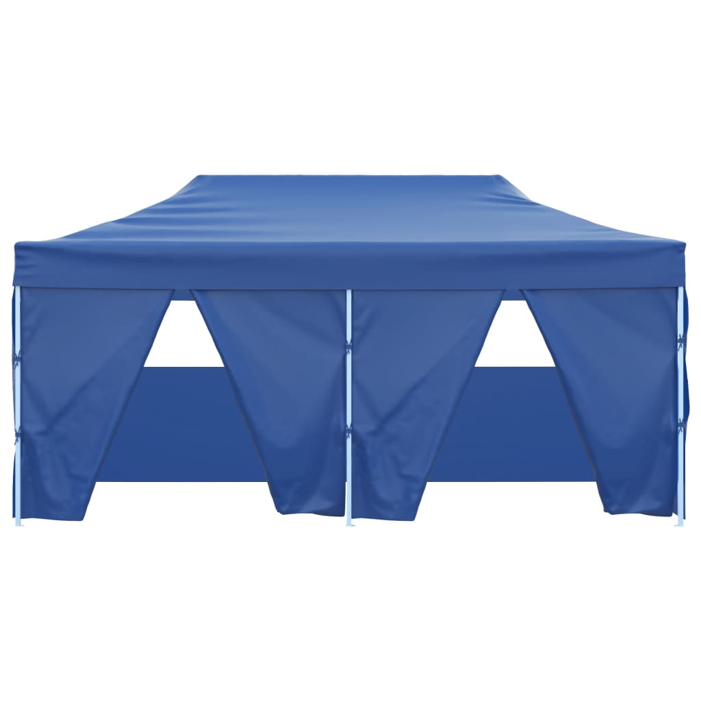 Carpa plegable profesional con 4 paredes acero azul 3x6 m V65 - Vetonek