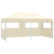 Carpa plegable profesional con 4 paredes acero color crema 3x6m v0189 Vetonek