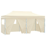 Vetonek Carpa plegable profesional con 4 paredes acero color crema 3x6m