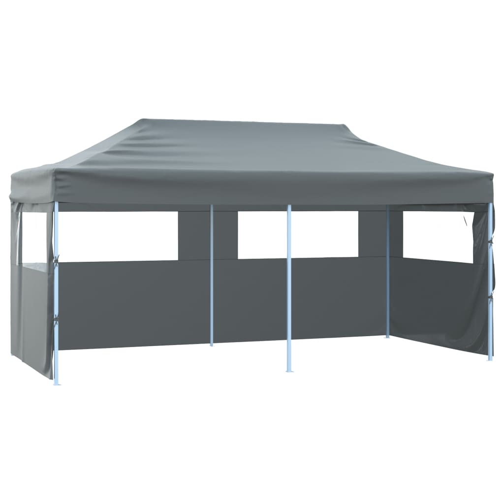 Carpa plegable profesional con 4 paredes acero antracita 3x6 m v0196 Vetonek
