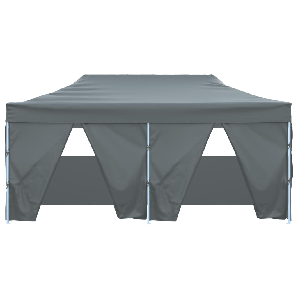Carpa plegable profesional con 4 paredes acero antracita 3x6 m v0196 - Vetonek