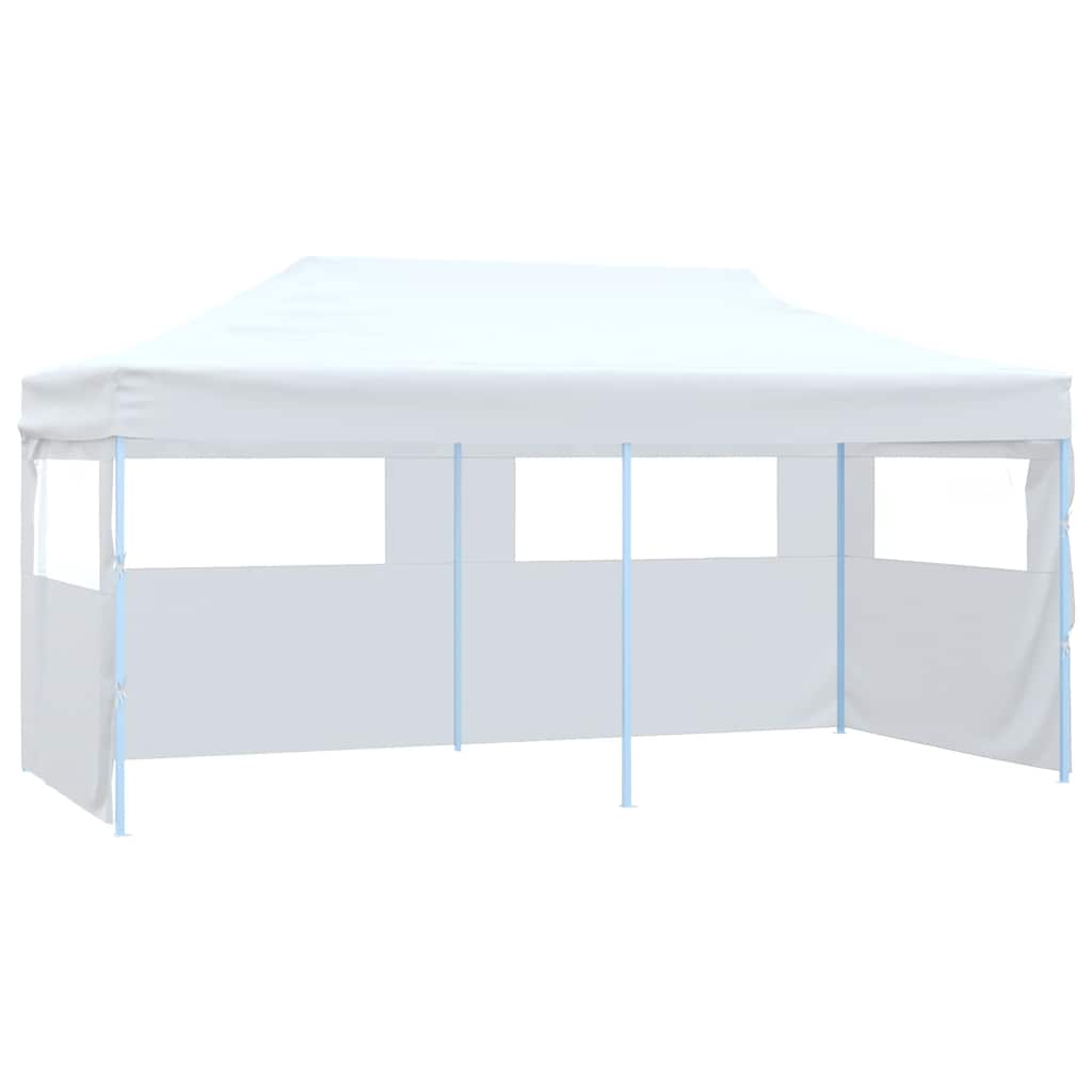 Carpa plegable profesional con 4 paredes acero blanco 3x6 m v0202 Vetonek