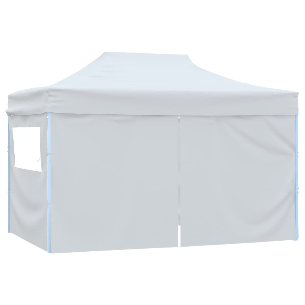 Carpa plegable para celebraciones con 4 paredes blanco 3x4,5 m V0226 Vetonek