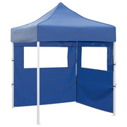Carpa plegable profesional con 2 paredes acero azul 2x2 m v0301 Vetonek