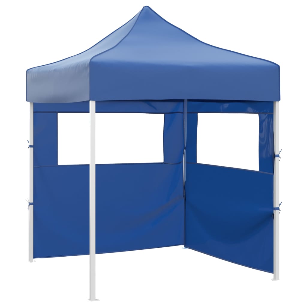 Carpa plegable profesional con 2 paredes acero azul 2x2 m v0301 Vetonek