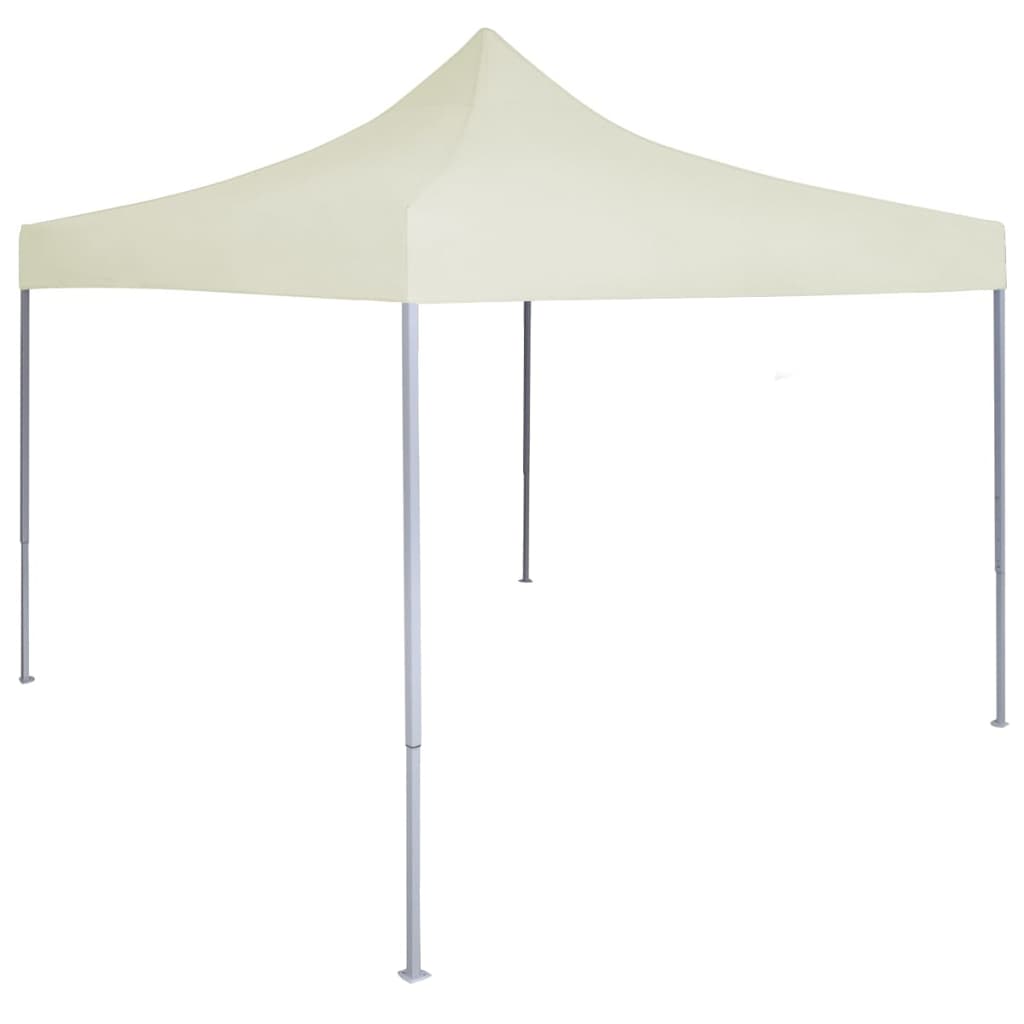 Carpa plegable profesional acero color crema 2x2 m v0325 Vetonek