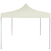 Vetonek Carpa plegable profesional acero color crema 2x2 m