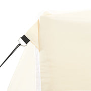 Carpa plegable profesional con 4 paredes acero color crema 2x2m v82 - Vetonek