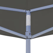 Carpa plegable profesional acero gris antracita 2x2 m v0356 - Vetonek