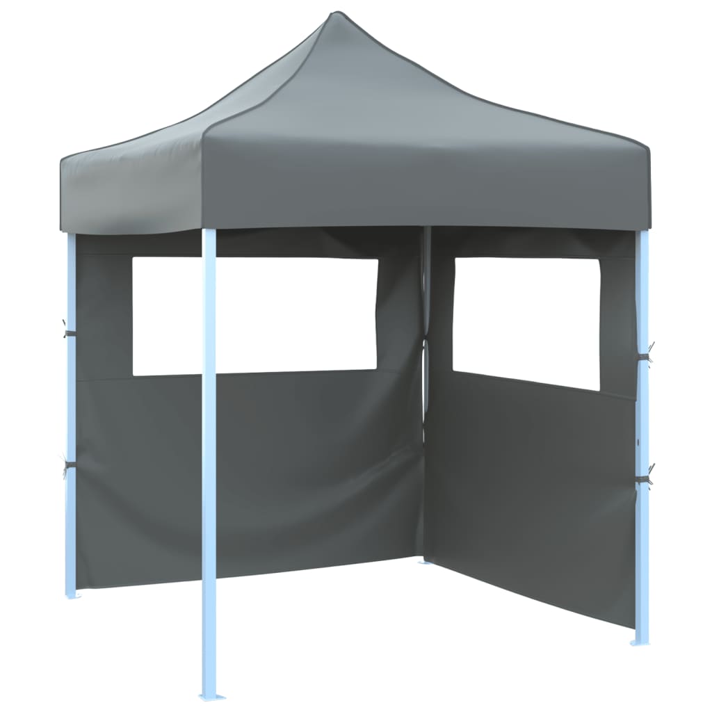 Carpa plegable profesional 2 paredes acero gris antracita 2x2 m v0363 Vetonek