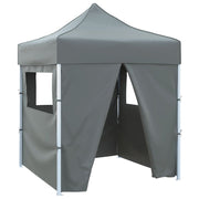 Carpa plegable profesional 4 paredes acero gris antracita 2x2 m v0370 Vetonek